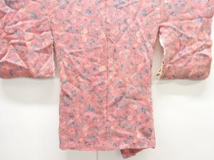アンティーク　本総絞り　草花模様羽織仮絵羽(湯のし前)